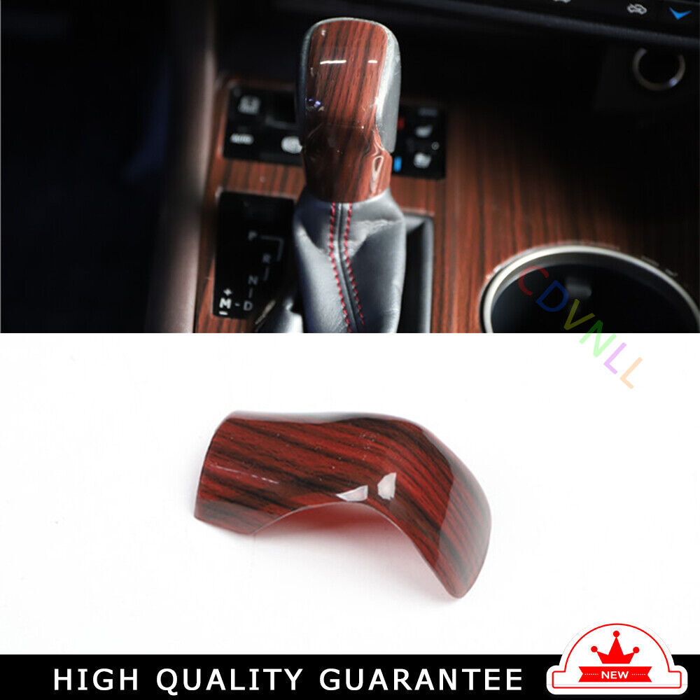 Car Gear Shift Knob Head Cover Trim Interior Fit for Lexus RX 2016-2020 Red Wood