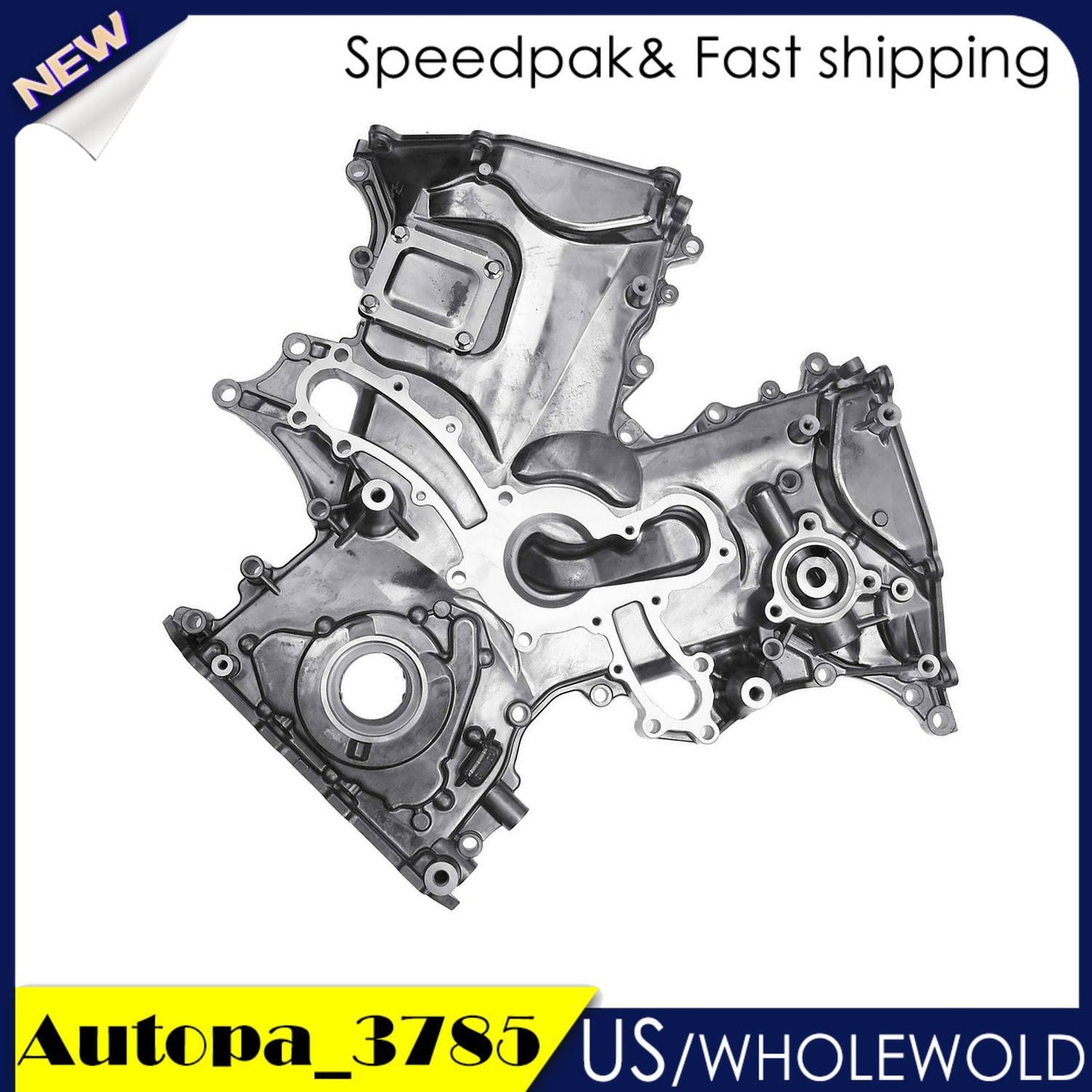 Engine Timing Cover w/ Oil Pump for Toyota 4Runner Tacoma Tundra V6 4.0L 1GR-FE
