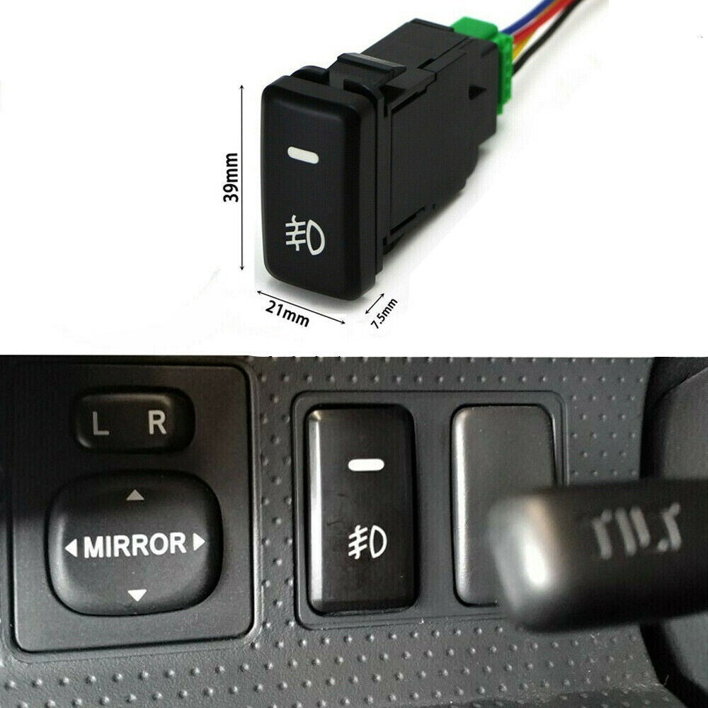 Button Push On Off 39mm Accessories Fog Light For -Tacoma LED v