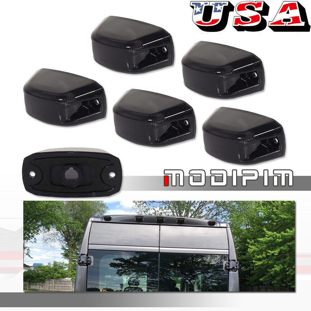 Rear Roof Cab Smoke Clear Light Lens for 14-23 for Ram ProMaster 1500 2500 3500- v