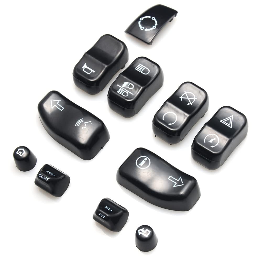 11-Piece Manual Switch Button Cover Kit for Harley-Davidson 2014-2023 n
