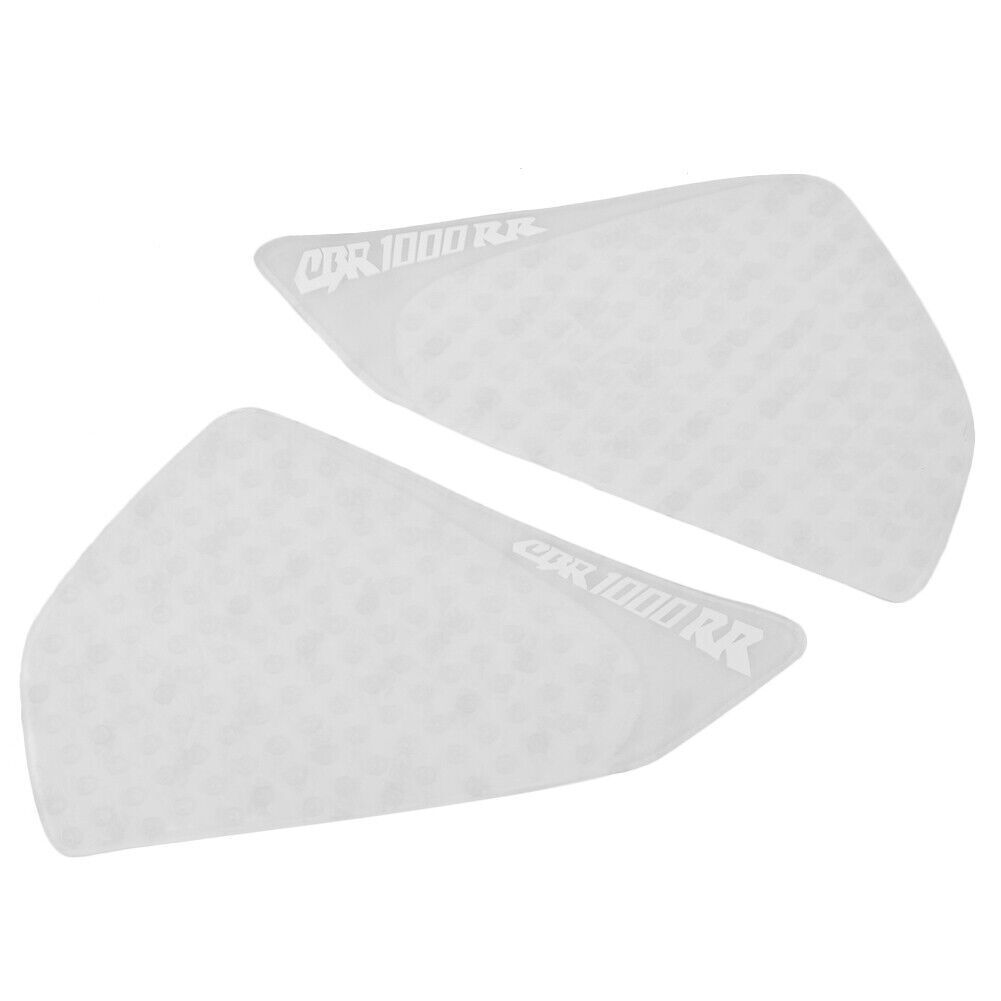 2x White Fuel Tank Traction Side Knee Grip Pads Fit for Honda CBR1000RR 04-07 Q
