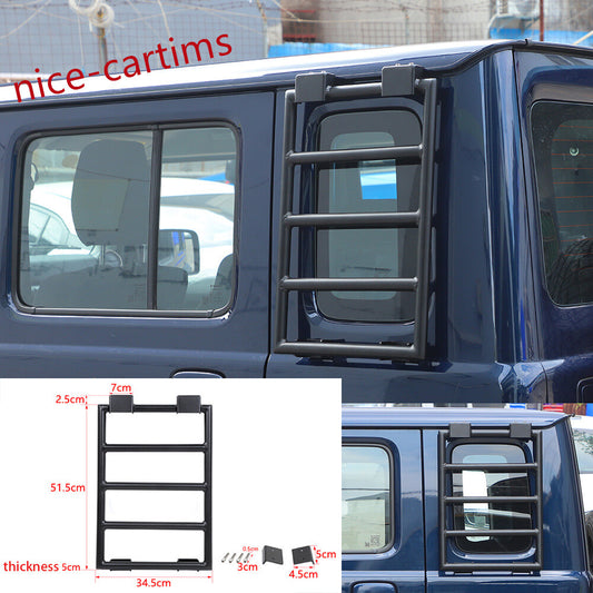 Iron/Alloy Left Rear Window Extension Climbing Ladder for Suzuki for Jimny 4Dr 2019+