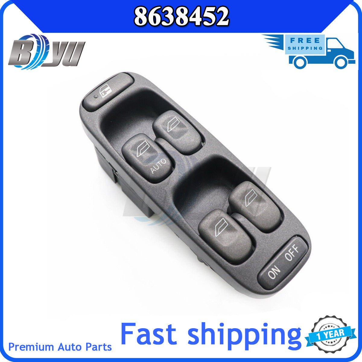 8638452 Left Front Power Window Switch Main Switch Suitable for Volvo V70 S70 C70- v
