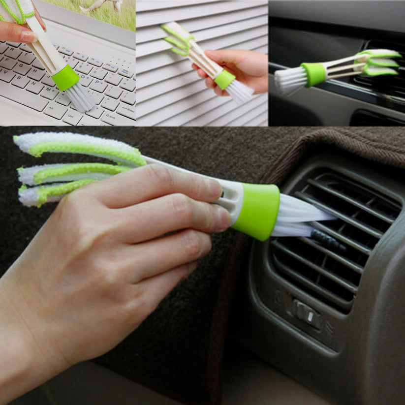 1 Car Cleaning Accessories Auto Air Conditioner Vent Blinds Brush Cloth Cleaner n