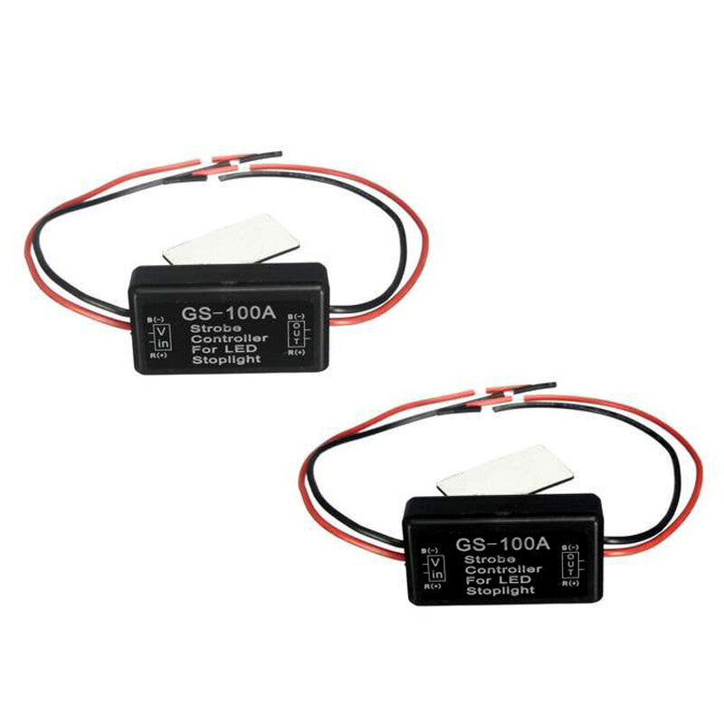 12V GS-100A LED Brake Stop Light and Flasher Controller Module for Cars, SUVs, and Trucks - n