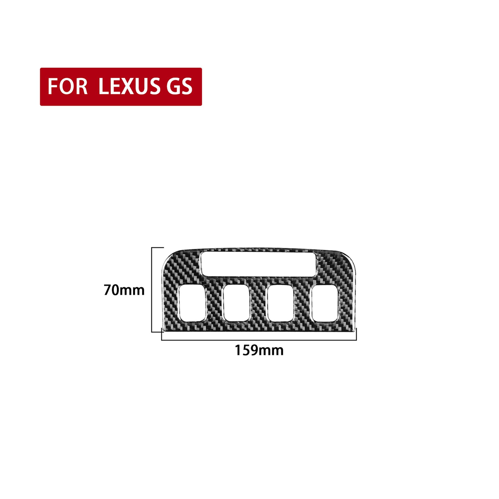 Carbon Fiber Interior for Seat Heated Button Cover Trim for Lexus GS300/350/450h/460