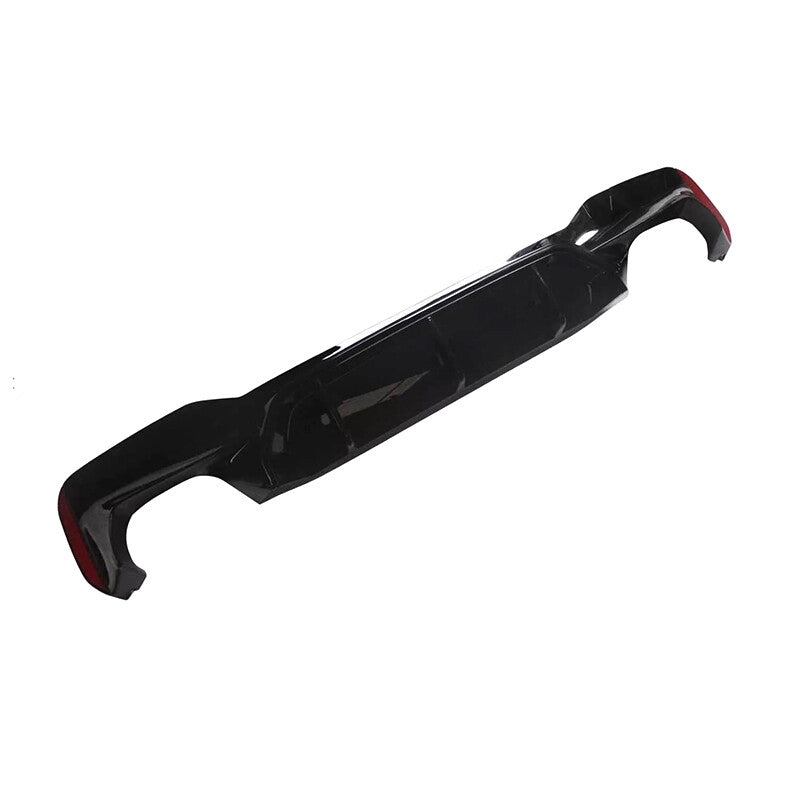 for BMW G30 5 Series 2017-23 M Competition Style Gloss Blk Rear Bumper Diffuser Q