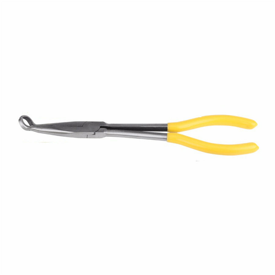 Car Spark Plug Pliers Cable Wire Clamp Removal Tool O-shape Tip 11in Long Nose