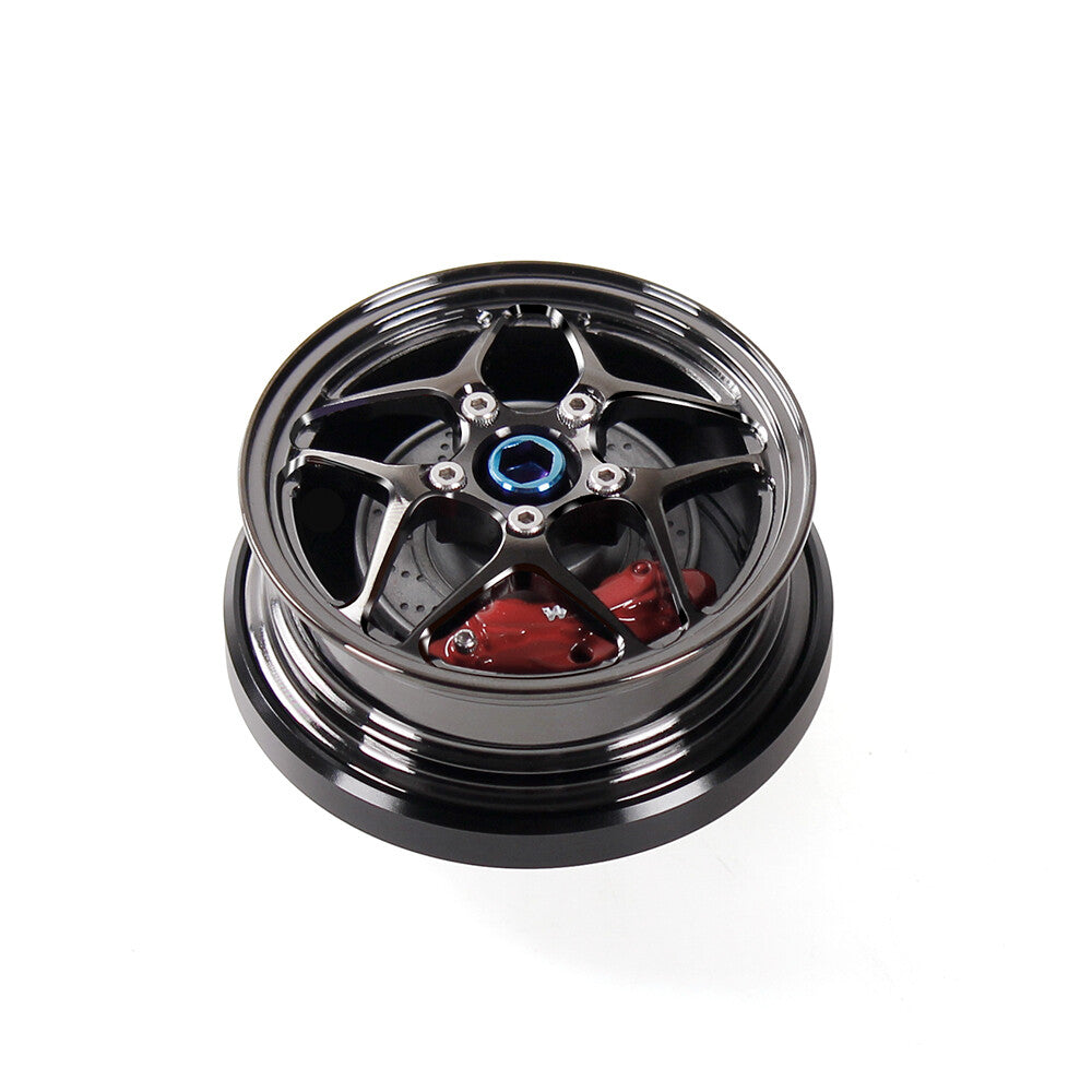 for Black Chrome Aluminum Engine Oil Cap Tank Cover Filler Q
