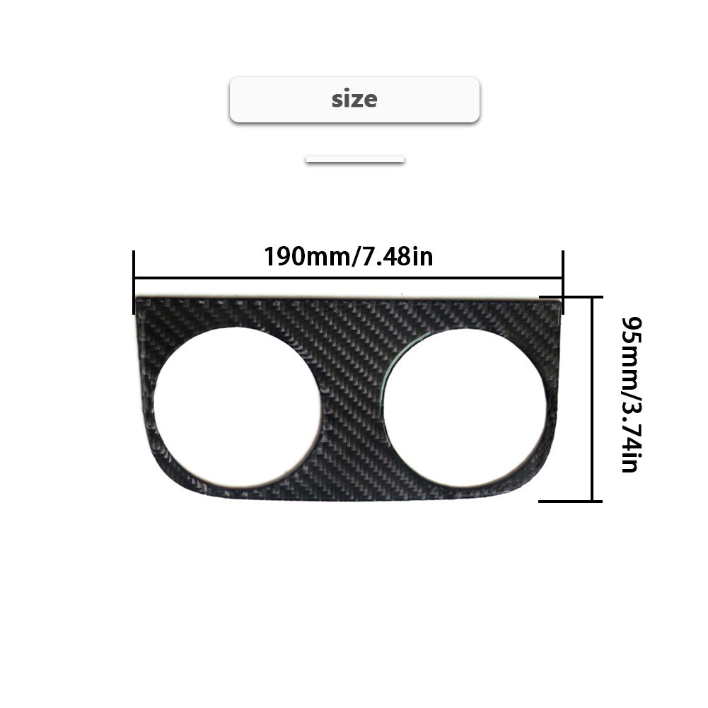2X Carbon Fiber USB AUX Port Frame Trim Cover for Hyundai for Veloster JS 2019-2022 v