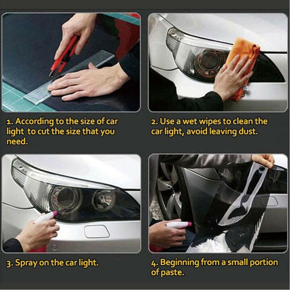 Car Transparent Light Protector Film Bumper Hood Paint Protection Vinyl Wrap