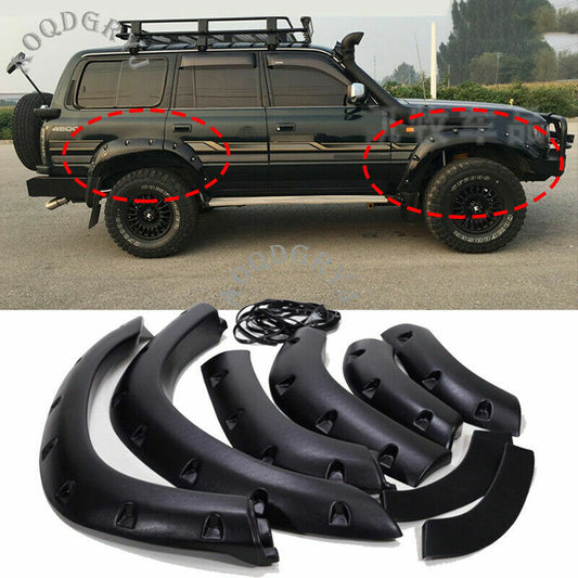 6p Wheel Arch Cover Trim for TOYOTA for Land Cruiser 4500 LC80 FJ80 Fender Flare Kit