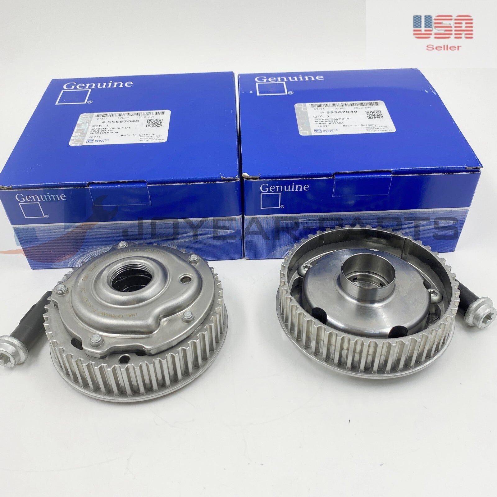 Intake and exhaust engine camshaft gears 55567048 55567049 are suitable for Chevrolet Sonic