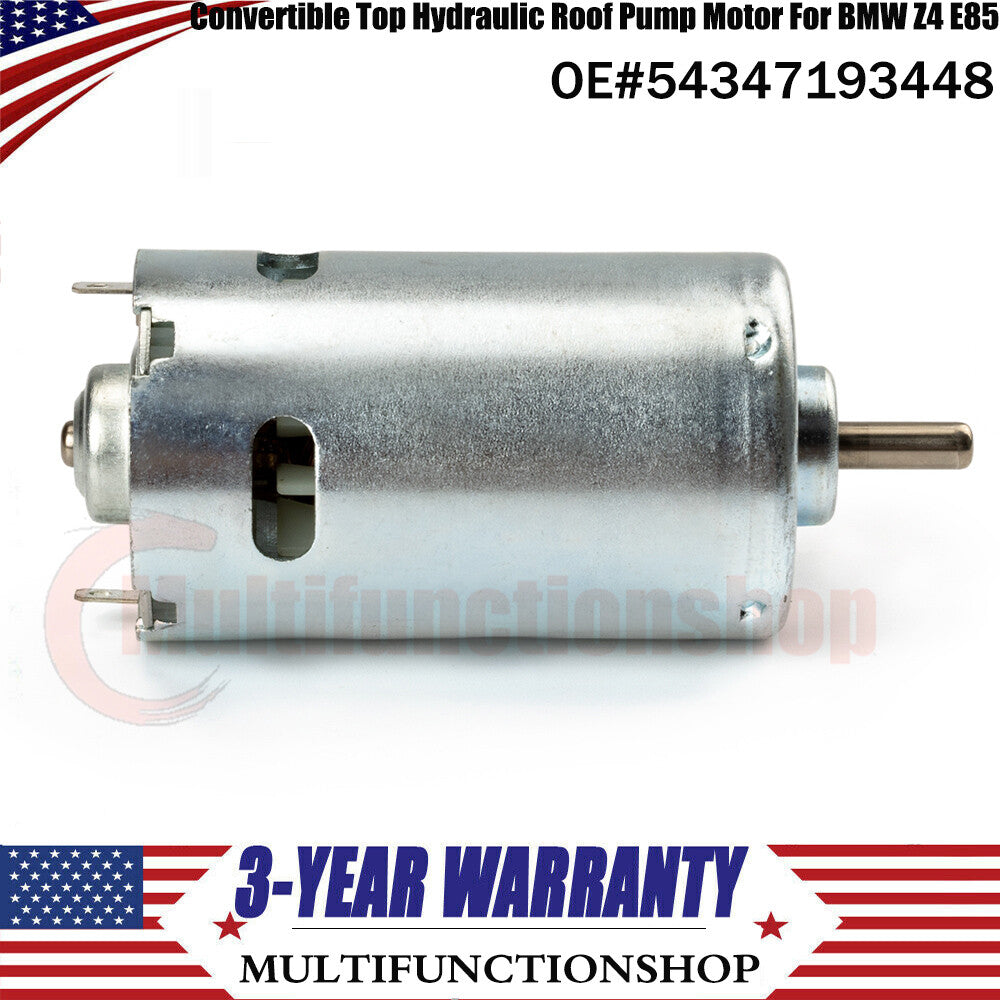 New Convertible Top Hydraulic Roof Pump Motor 54347193448 for BMW Z4 E85 Q