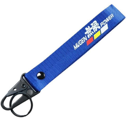 Car keychain metal key ring badge lanyard Mugan blue for Honda for Acura