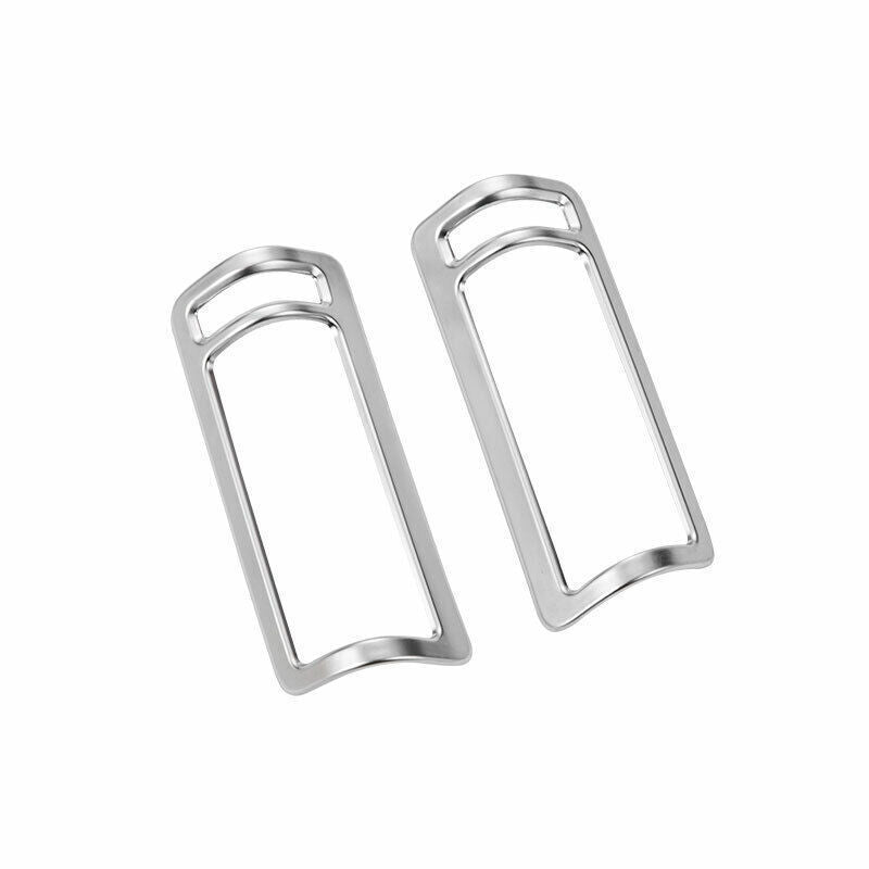 Fit for Audi A6 A7 2019-2024 Matte Silver B Pillar Air Outlet Vent Cover Trim 2P