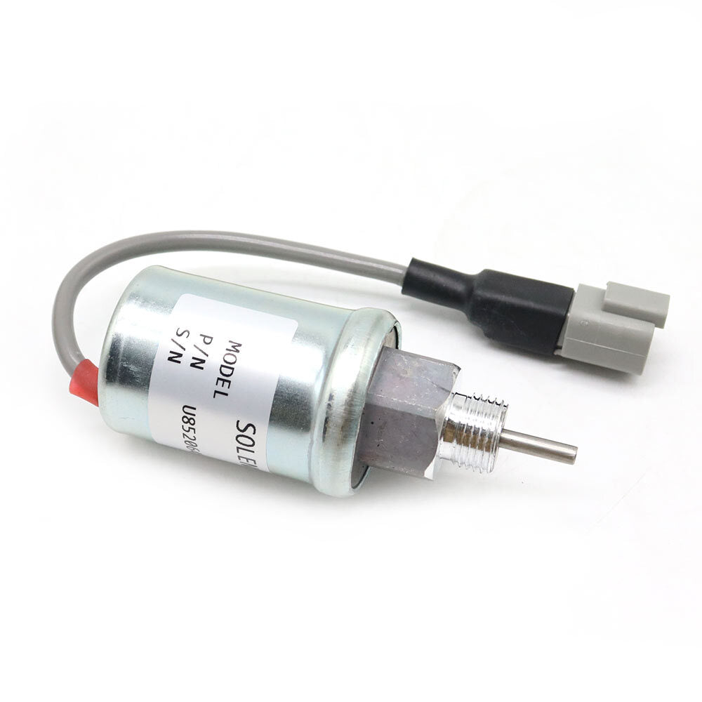 U85206452 Fuel shut-off solenoid valve 12V, suitable for Perkins 402D 403D 404D 404C 403C- v