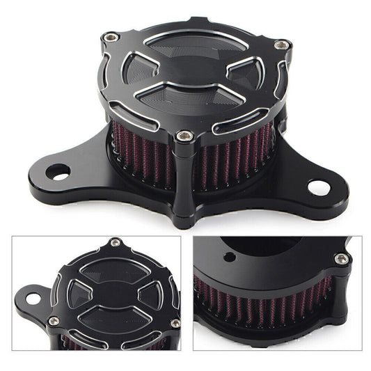 Air Cleaner Red Intake Filter Kit for Harley Dyna Softail Road King Aluminum Q
