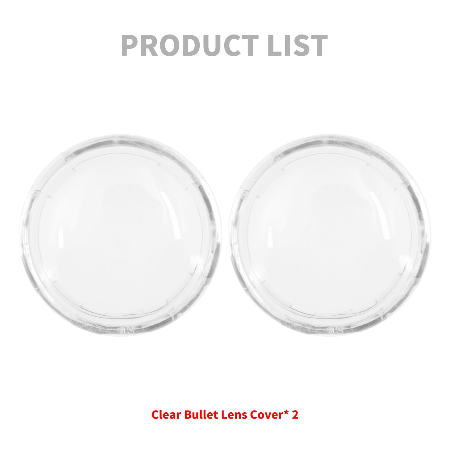 2x Turn Signal Light Clear Lens Bullet Style Covers for Harley Glide Sportster Q