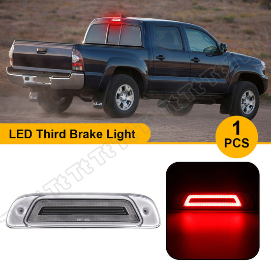 Clear LED 3rd Brake Light 3rd Rear Stop Tail Light for Tacoma 1995-2015- v