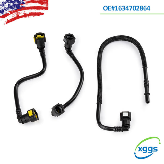 3¡Á1634702864 Fuel Filter Kit for Mercedes W163 ML320 ML430 ML55 Fuel Hose Lines Q