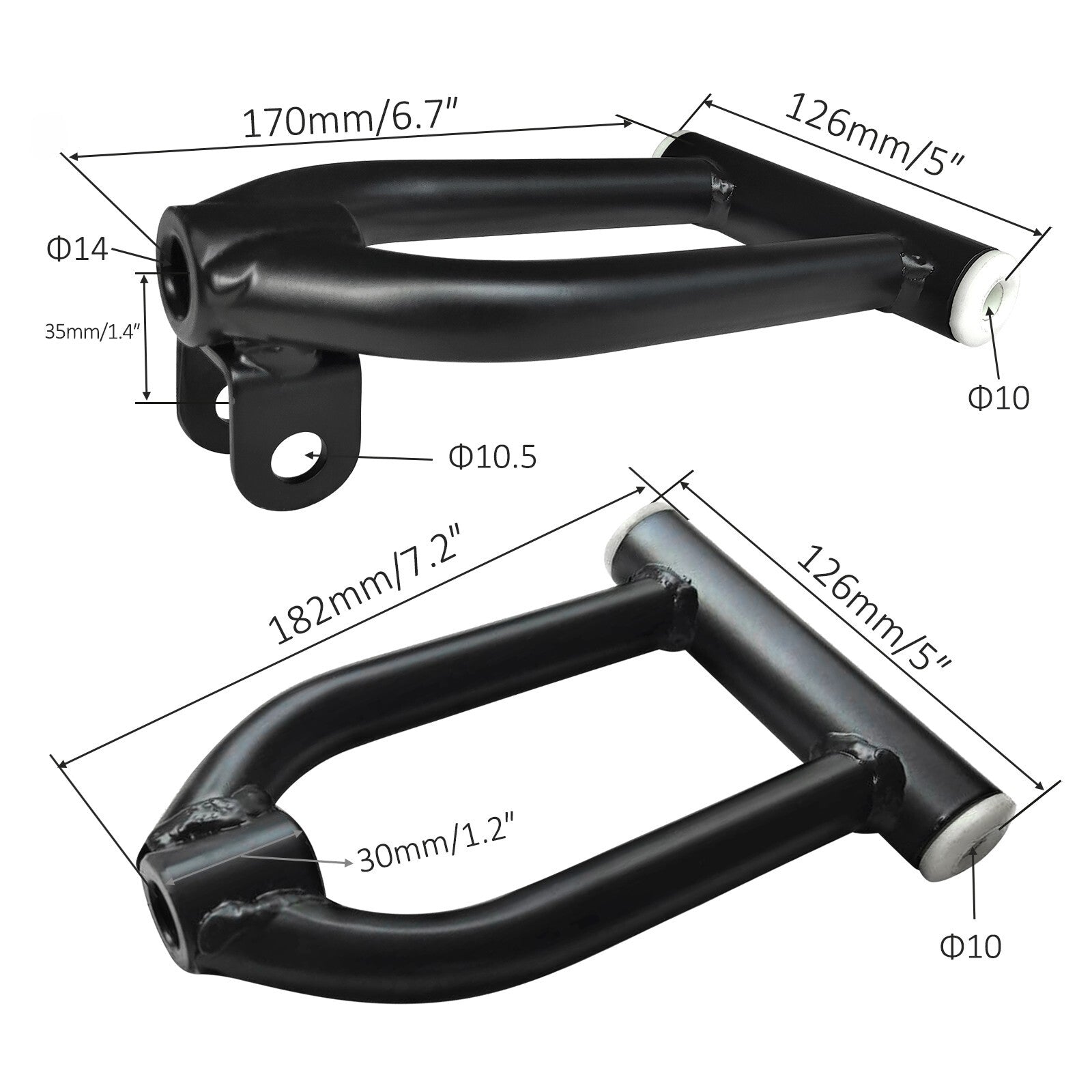 Go-kart upper control arm front suspension shock absorber wheels all-terrain vehicle for golf cart