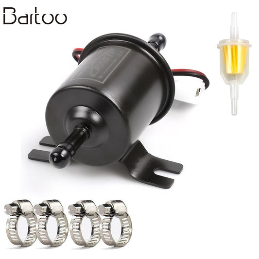 HEP-02A 12V Electric Upgraded Fuel Pump Low Pressure Bolt Wire Petrol Black Q
