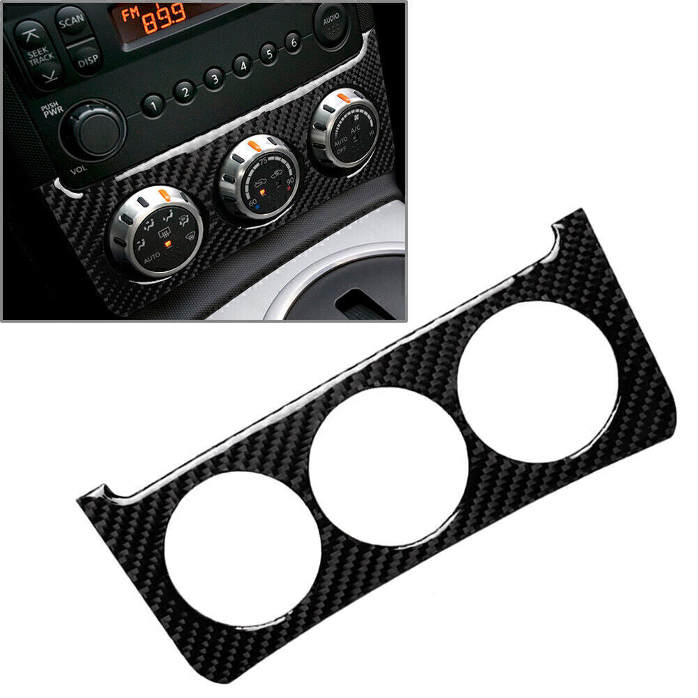 Fit for Nissan 350z 03-2009 Carbon Fiber Interior Console Switch Sticker Cover Trim