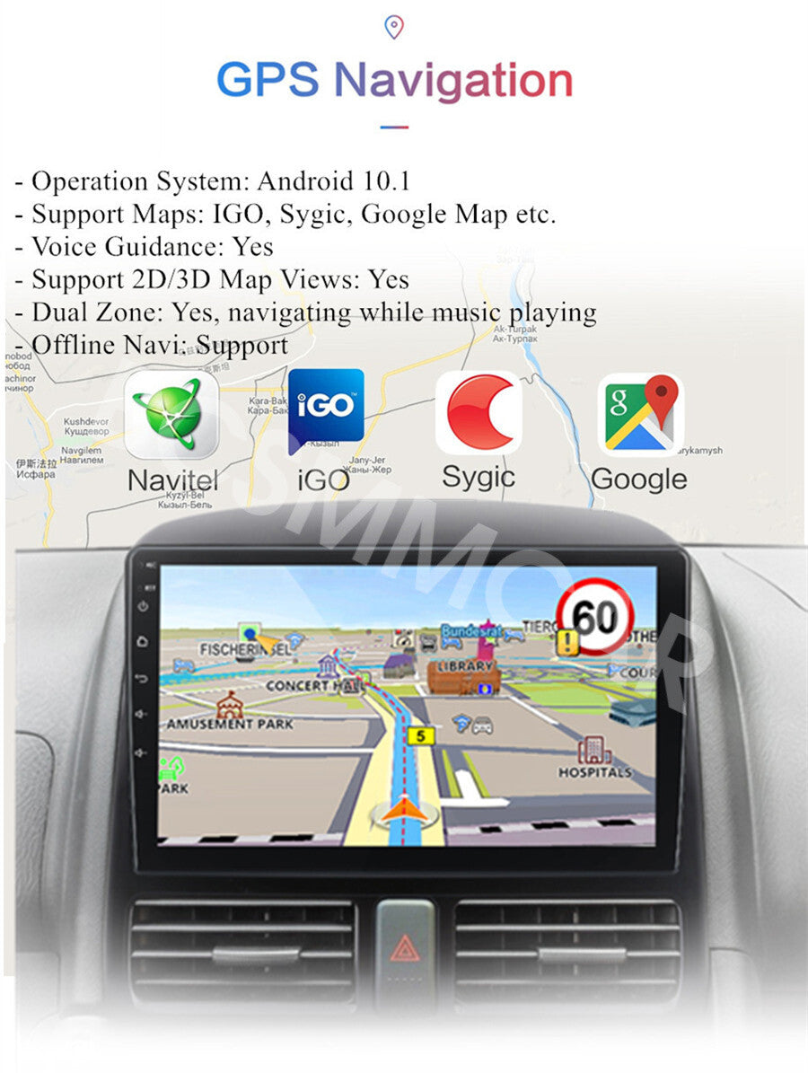 Android 13 For Carplay Car Stereo Radio Camera Fit For 2002-2006 for Honda CR-V CRV