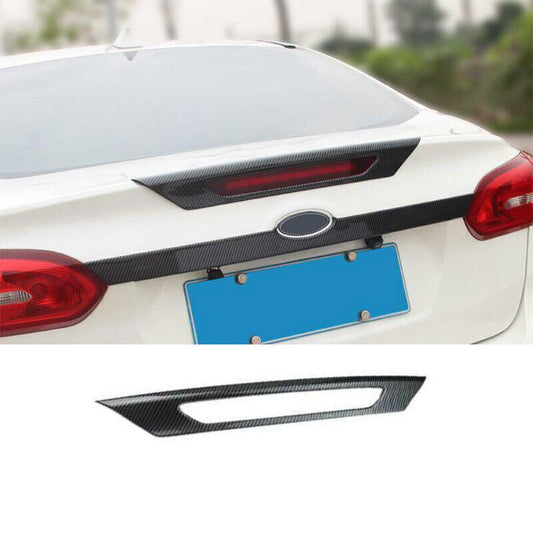 for Ford Focus 15-18 Sedan Carbon Fiber Look High Brake Lamp Frame Cover Trim 1X