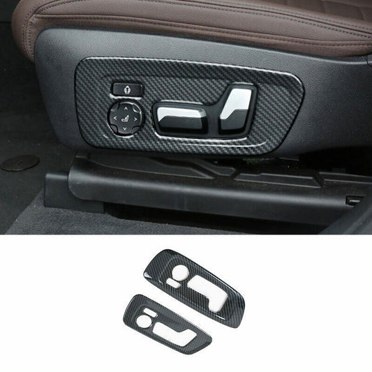 for BMW X3 G01 2018-2021 Carbon Fiber Inner for Seat Button Handle Panel Cover Trim
