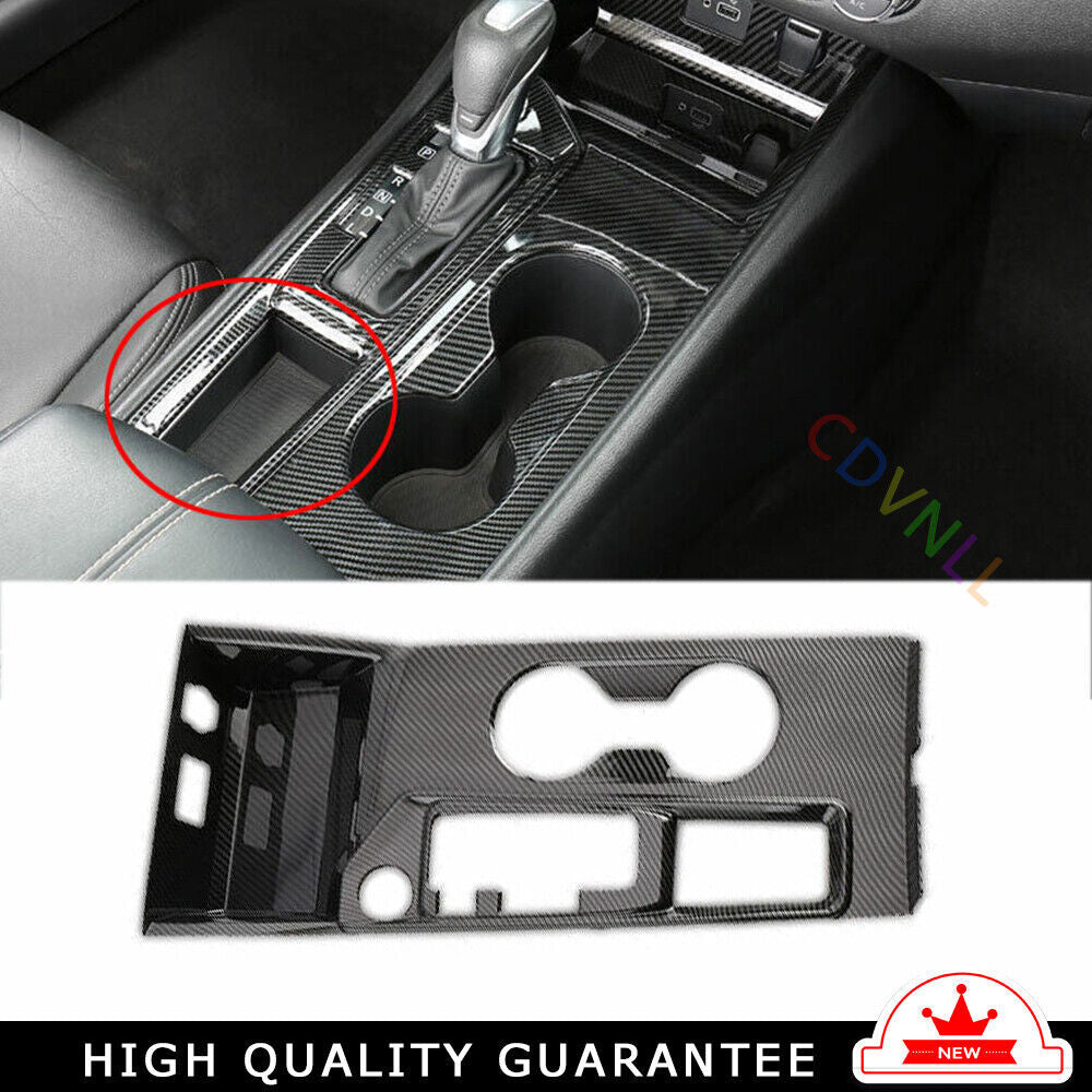 Console Gear Shift Water Cup Panel for Nissan Altima Teana 2019-22 Carbon Fiber