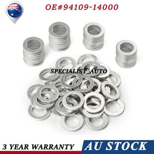 100X 14MM Oil Pan Drain Sump Plug Gasket Washer Fits for Acura for Honda 94109-14000 Q