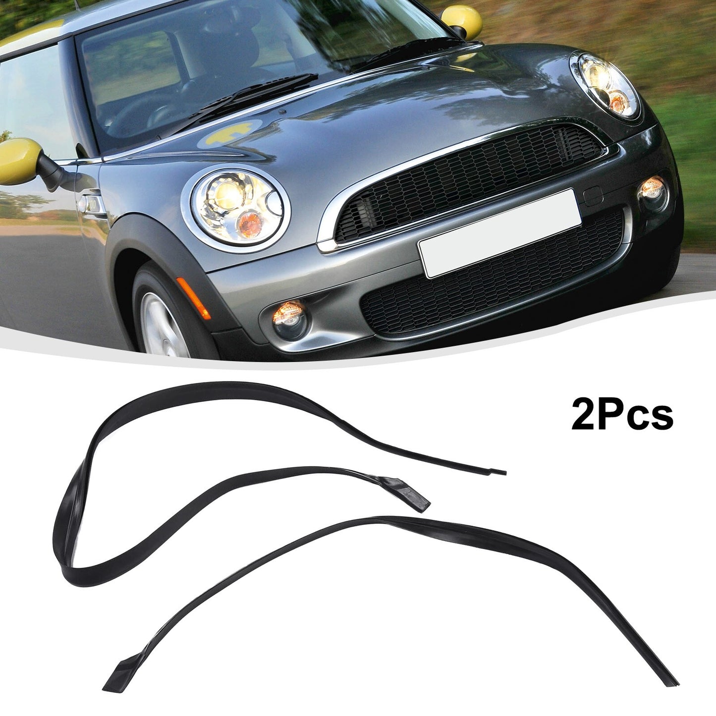 1 Pair For LHD Front Windshield Wiper Cowl Seal for for MINI R55 51132751209 v