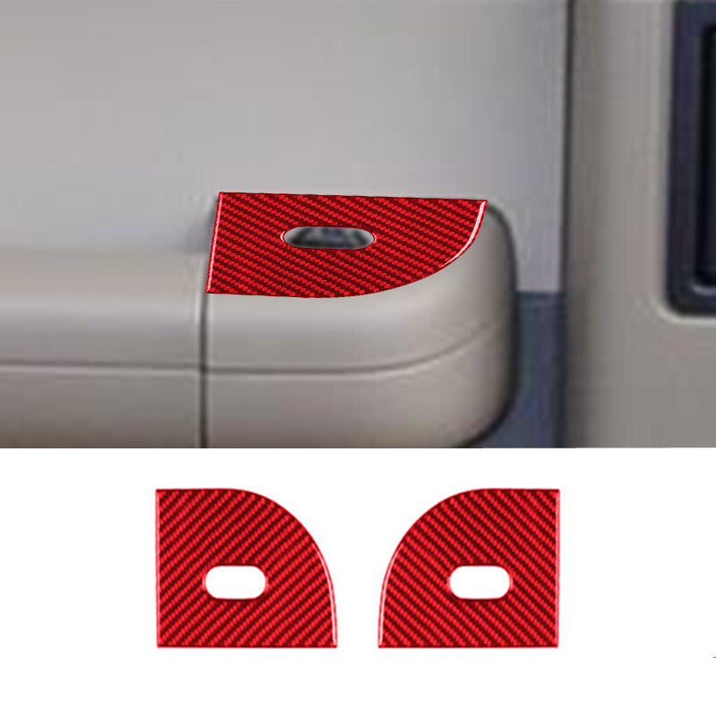 for Audi A4 B9 17-19 Carbon Fiber Rearview Mirror Anticollision Strip Cover Trim v