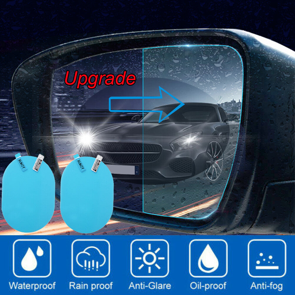 Car Side Truck Anti Fog Glare Rain Films Kit Rainproof Rearview Mirror Sticker
