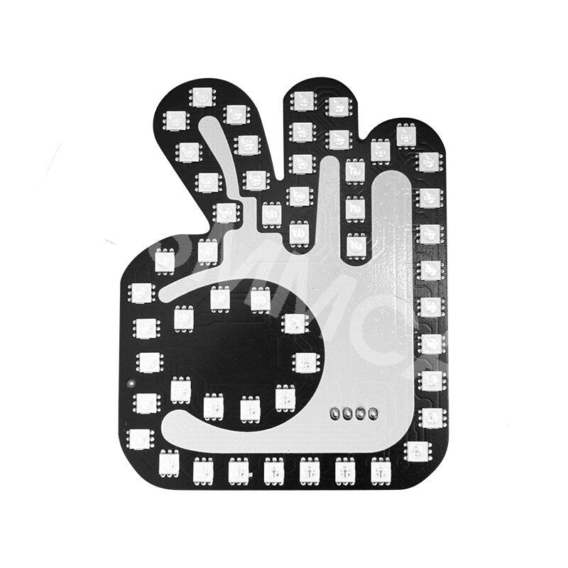 Finger Gesture Light LED Car Back Window Sign Hand Light With Remote Control