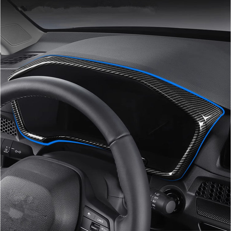 Carbon fiber ABS Dashboard decor frame Trim For 2023 2024 for Honda CRV CR-V v