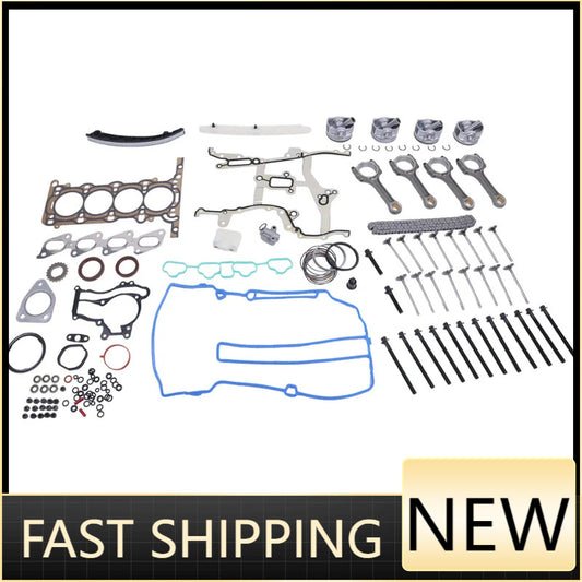 Engine Pistons Overhaul Rebuild Kit - Con Rods For 11-16 for Chevy for Cruze for Buick 1.4L n