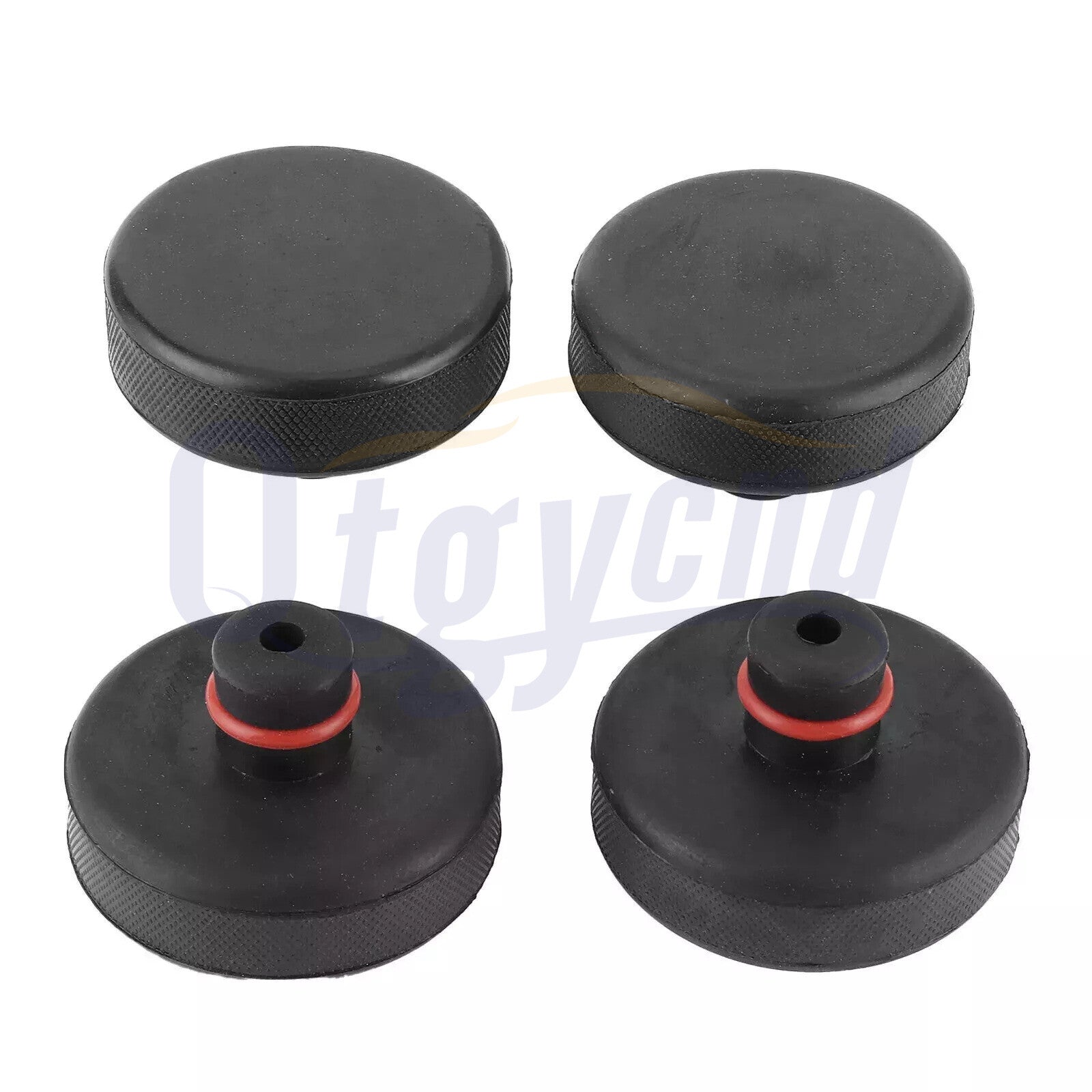 New 4Pcs Rubber Jack Lift Pad Adapter Tool Black Fit for Tesla Model 3/Y/S/X