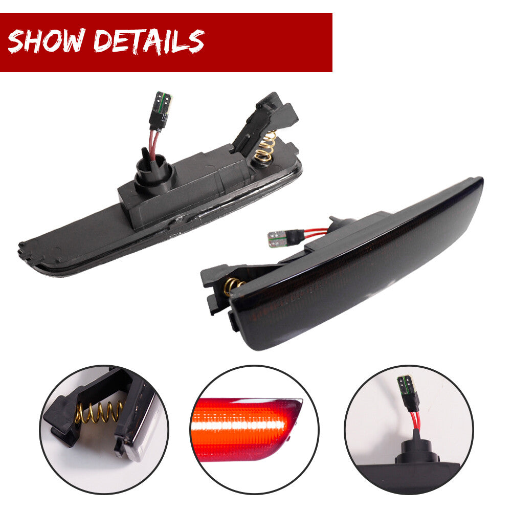 [Plug and Play] Smoked lens red LED rear side marker light suitable for 01-05 for VW for Passat B55- v