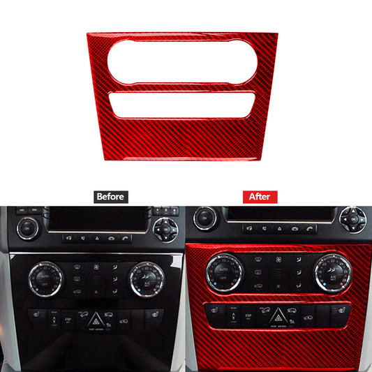 Red Carbon Fiber Interior Warning Light Button Trim for Mazda MX-5 Miata 2009-15 v