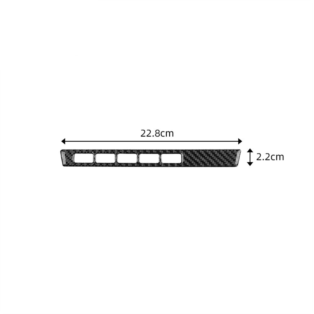 Carbon Fiber Multimedia Button Trim Panel Type B for BMW X3 2004-2010