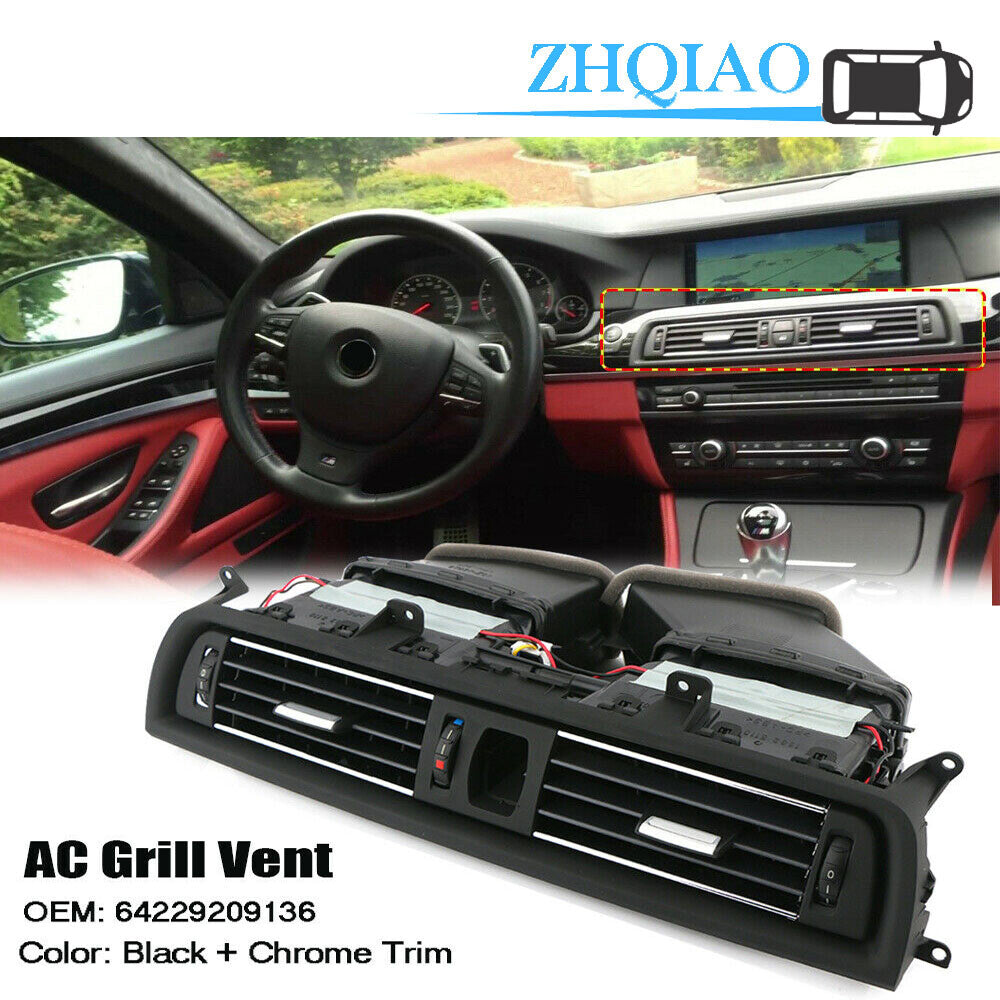 64229209136 Console Center Air Vent Grille Heat AC Dash Kit Fit for BMW 5 Series F10