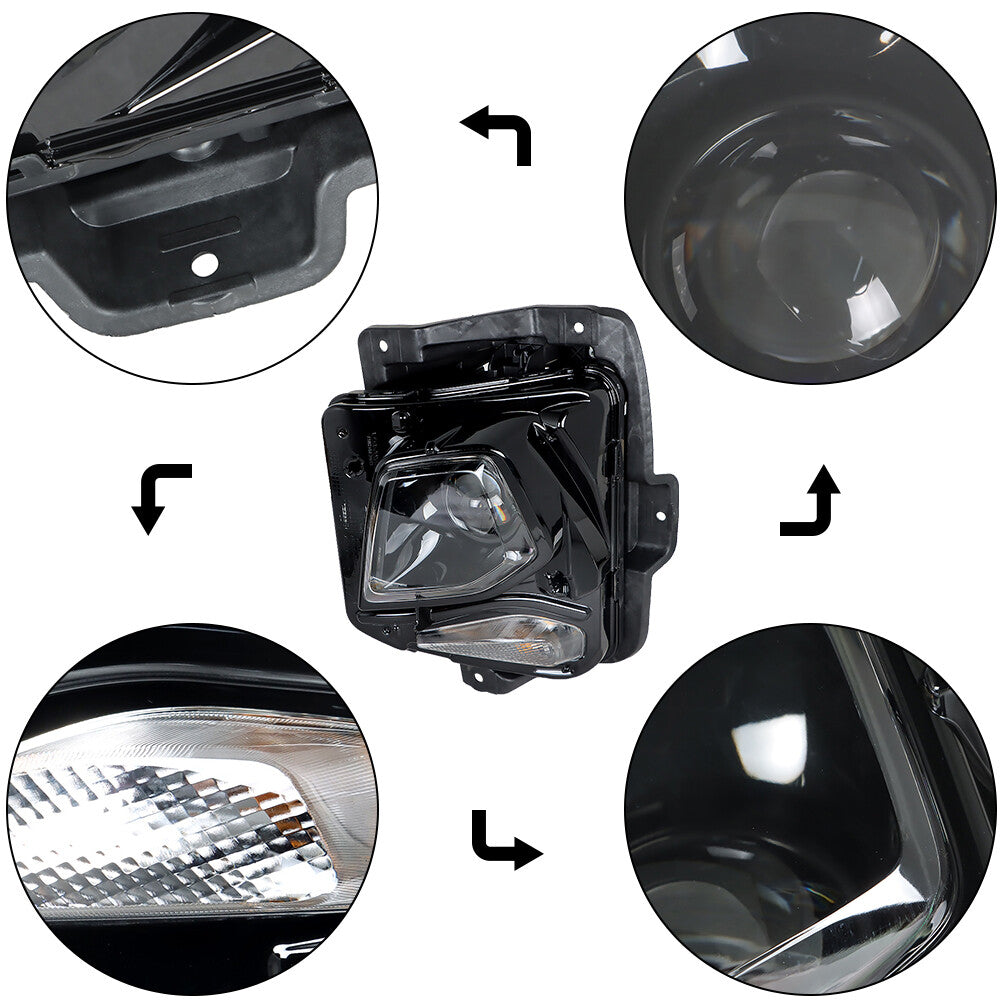 Left LH headlight assembly HID, black and clear, suitable for 2019-2021 suit jacket. n