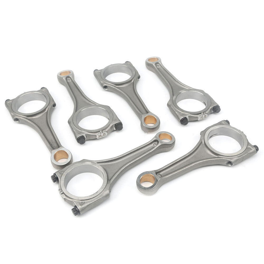6X Engine Connecting Rod Set 06E198401E Compatible with A4 A5 A6 A7 for VW Touareg