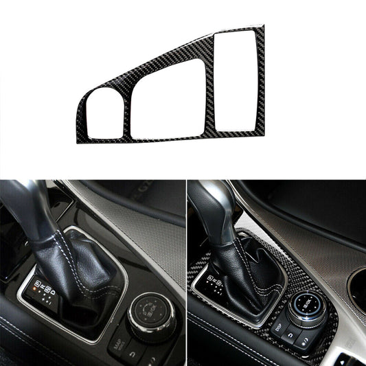 Carbon Fiber Console Gear Shift Box Panel Cover Trim For Q50 Q60 2014-2019