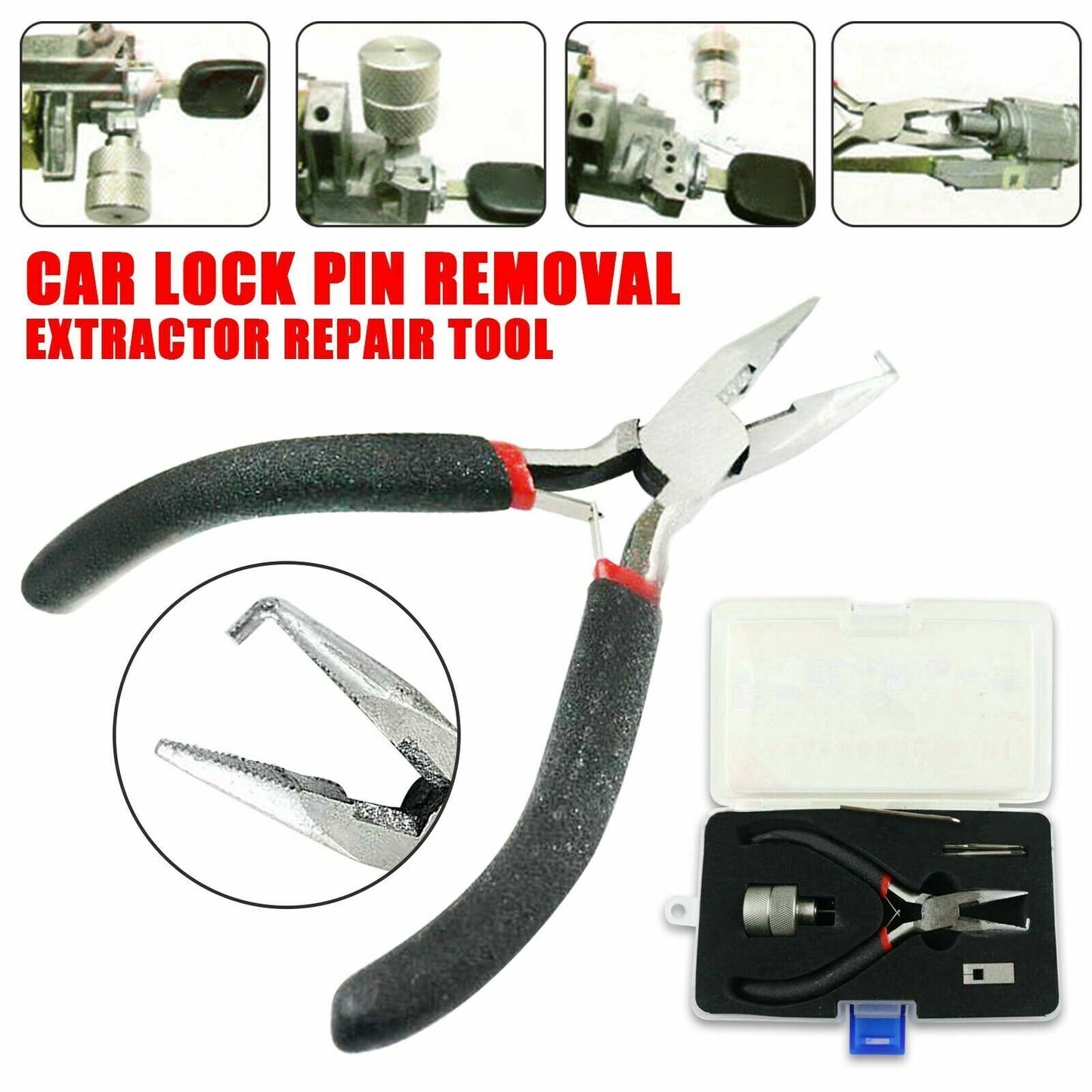 for Honda ignition lock pin remover repair tool kit with nail puller Q