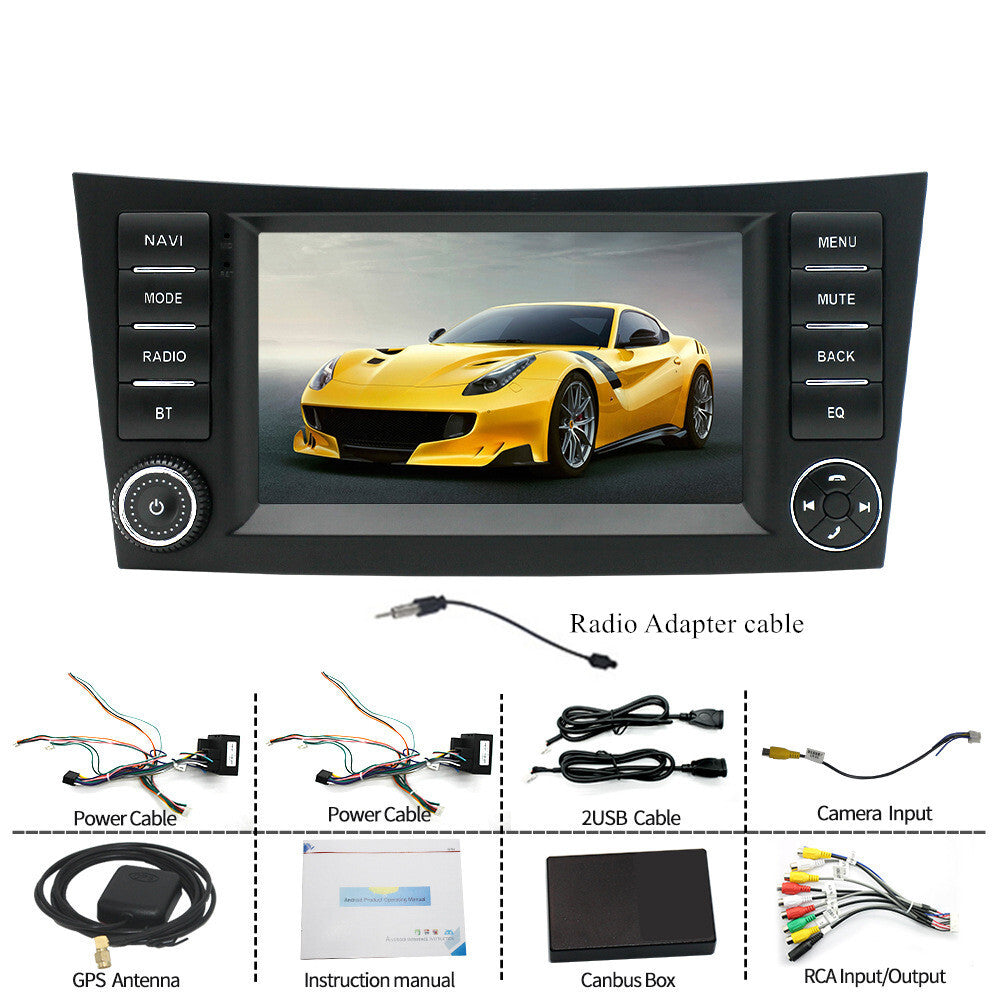 7Android 13 Support Carplay 4+32G Car Radio for Mercedes-Benz W211 W219 W463 Q
